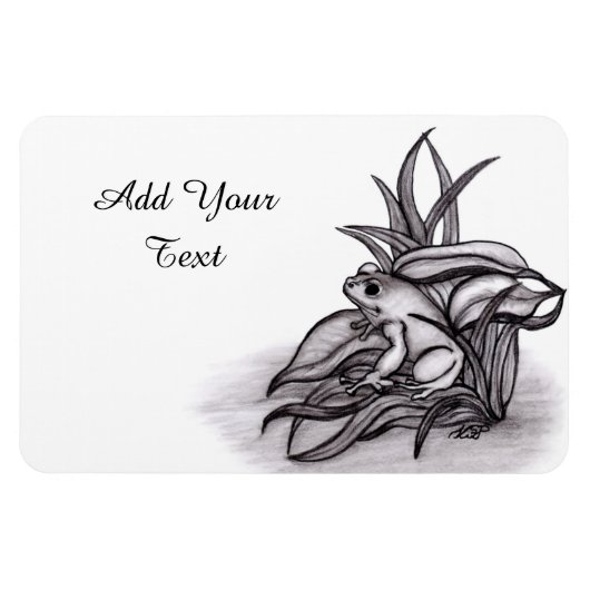 Froggy , Text hinzufügen Magnet (Horizontal)