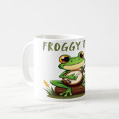 Froggy Tunes Kaffeetasse (Vorderseite Links)