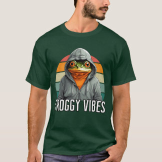 Froggy Vibes Frosch Design T-Shirt