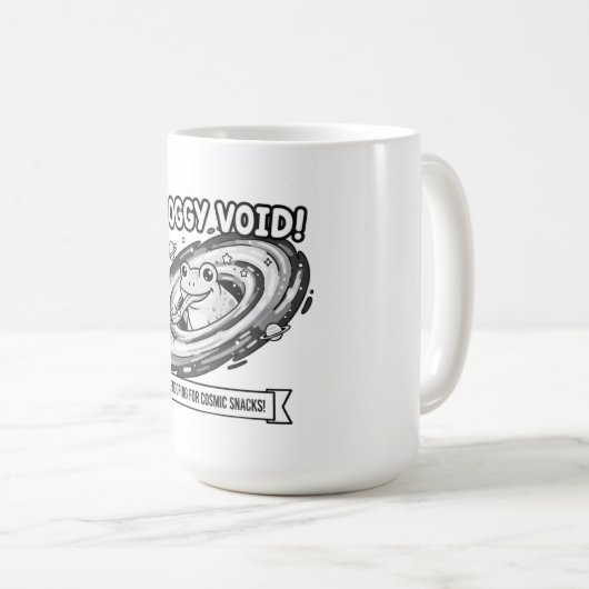 Froggy Void Funny Space Frog Cartoon Kaffeetasse (VorderseiteRechts)
