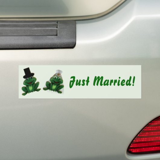 Froggy Wedding - Autoaufkleber (Auf Auto)