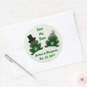 Froggy Wedding - Save the Date Stickers (Umschlag)