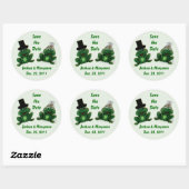 Froggy Wedding - Save the Date Stickers (Blatt)