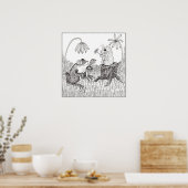 Froggy Went A-Courtin' Poster (Küche)