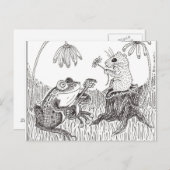 Froggy Went A-Courtin' Postkarte (Vorne/Hinten)
