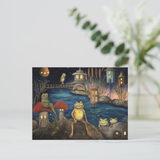 Frogland Postkarte (Stehend Vorderseite)