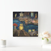 Frogland Quadratische Wanduhr (Zuhause)