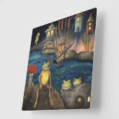 Frogland Quadratische Wanduhr (Winkel)