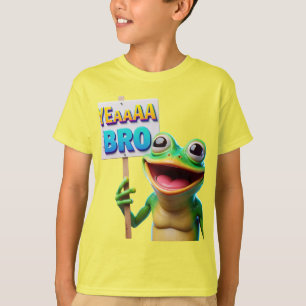 Froglet mit einem Zeichen lachen T-Shirt