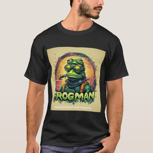 Frogman dunkler T - Shirt (Vorderseite)