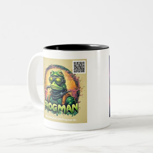 Frogman Tasse (Vorderseite Links)