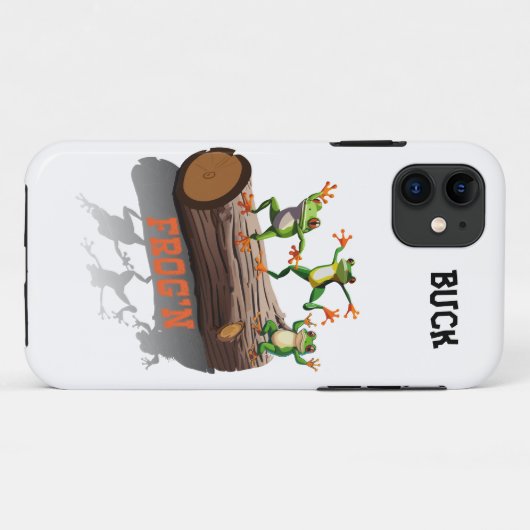 "Frog'n Customizable Case-Mate iPhone Hülle (Rückseite (Horizontal))