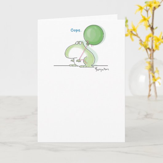 FROGOT KARTE (Gelbe Blume)