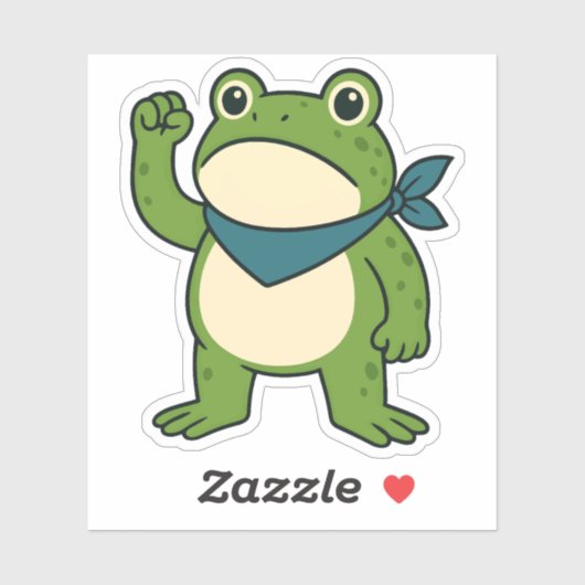 Frogs Against Fascism Portland Frog Protest Aufkleber (Blatt)