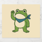 Frogs Against Fascism Portland Frog Protest Bierflaschenetikett (Einzelnes Label)