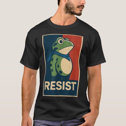 Frogs Against Fascism - Portland Frog Protest, fas T-Shirt (Vorderseite)