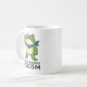 Frogs Against Fascism Portland Frog Protest Kaffeetasse (Vorderseite Links)