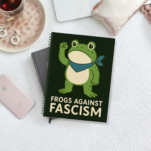 Frogs Against Fascism Portland Frog Protest Notizblock