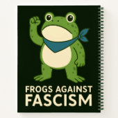 Frogs Against Fascism Portland Frog Protest Notizblock (Rückseite)