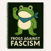 Frogs Against Fascism Portland Frog Protest Notizblock (Vorderseite)
