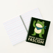 Frogs Against Fascism Portland Frog Protest Notizblock (Innenseite)
