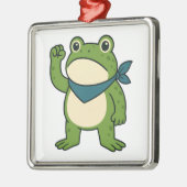 Frogs Against Fascism Portland Frog Protest Ornament Aus Metall (Links)