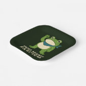 Frogs Against Fascism Portland Frog Protest Pappteller (Gewinkelt)