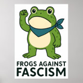 Frogs Against Fascism Portland Frog Protest Poster (Vorne)