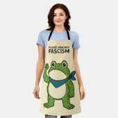 Frogs Against Fascism Portland Frog Protest Schürze (Getragen)