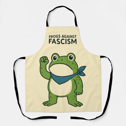 Frogs Against Fascism Portland Frog Protest Schürze (Vorderseite)