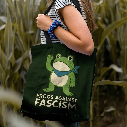 Frogs Against Fascism Portland Frog Protest Tasche