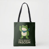 Frogs Against Fascism Portland Frog Protest Tasche (Vorderseite)