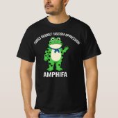 Frogs Against Fascist Oppression AMPHIFA Funny Pro T-Shirt (Vorderseite)