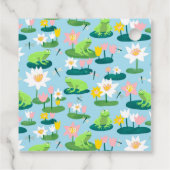 Frogs and Lily Pads Cute Birthday Kids GIFT Geschenkanhänger (Rückseite)