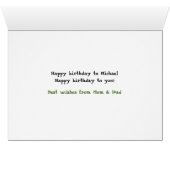 Frogs Birthday Song Happy Birthday Card (Innenansicht Horizontal (Unten))