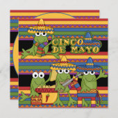 Frogs Cinco de Mayo Custom Birthday Einladungen (Vorne/Hinten)