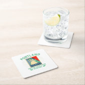 Frogs Classic Rechteckiger Pappuntersetzer (Vor Ort)