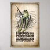 Frogs for Freedom Triple-hopped IPA Poster (Vorne)