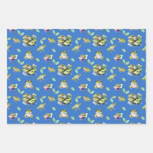 Frogs geschenkpapier set (Vorderseite 2)