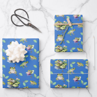 Frogs geschenkpapier set