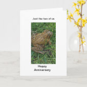 Frogs Happy Anniversary Card Karte (Gelbe Blume)