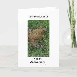 Frogs Happy Anniversary Card Karte
