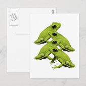 FROGS IN VIER POSTKARTE (Vorne/Hinten)