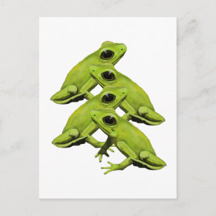 FROGS IN VIER POSTKARTE
