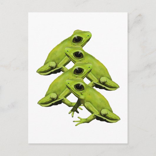 FROGS IN VIER POSTKARTE (Vorderseite)