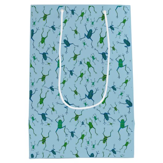 Frogs Jumping for Joy Mittlere Geschenktüte (Rückseite)