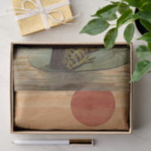 Frogs Lily Pads Moon Illustration Seidenpapier (Geschenk)