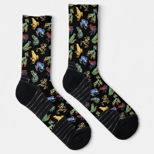 Frogs on black socken (Rechts)