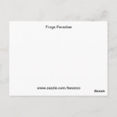 Frogs Paradise Postcard Postkarte (Rückseite)