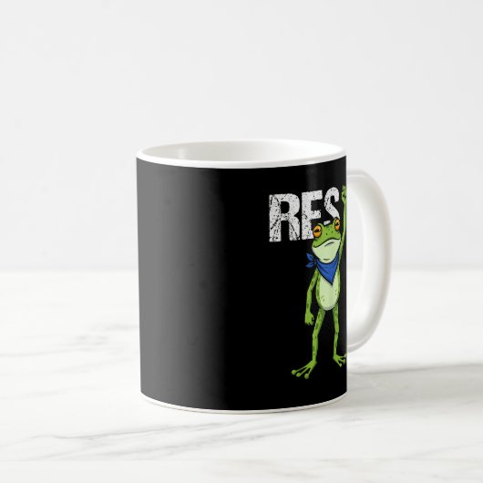 Frogs Resist - Rtland Frog Protest Funny  Kaffeetasse (VorderseiteRechts)